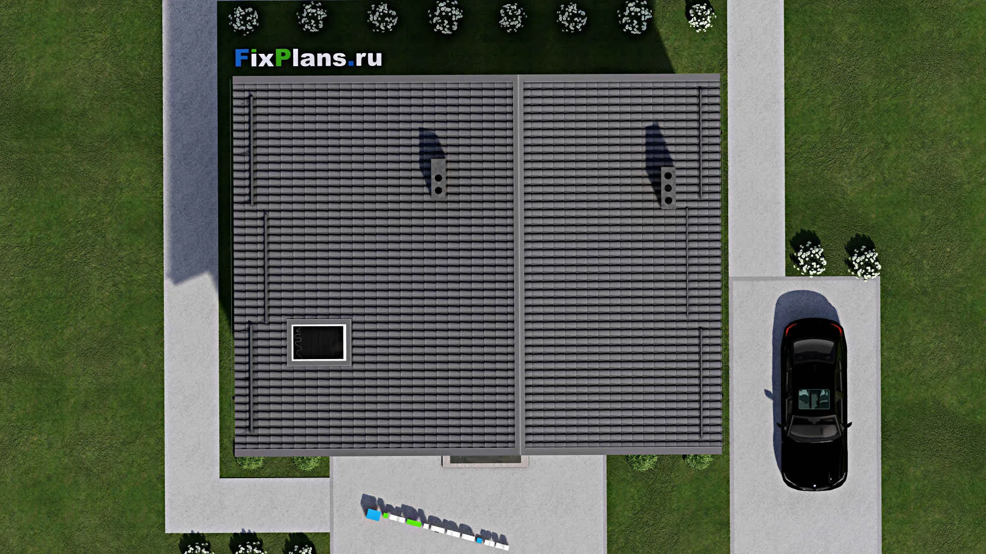 F-5363 - Проект дома с мансардой 9 на 12, площадью 130 м² с 2 спальнями