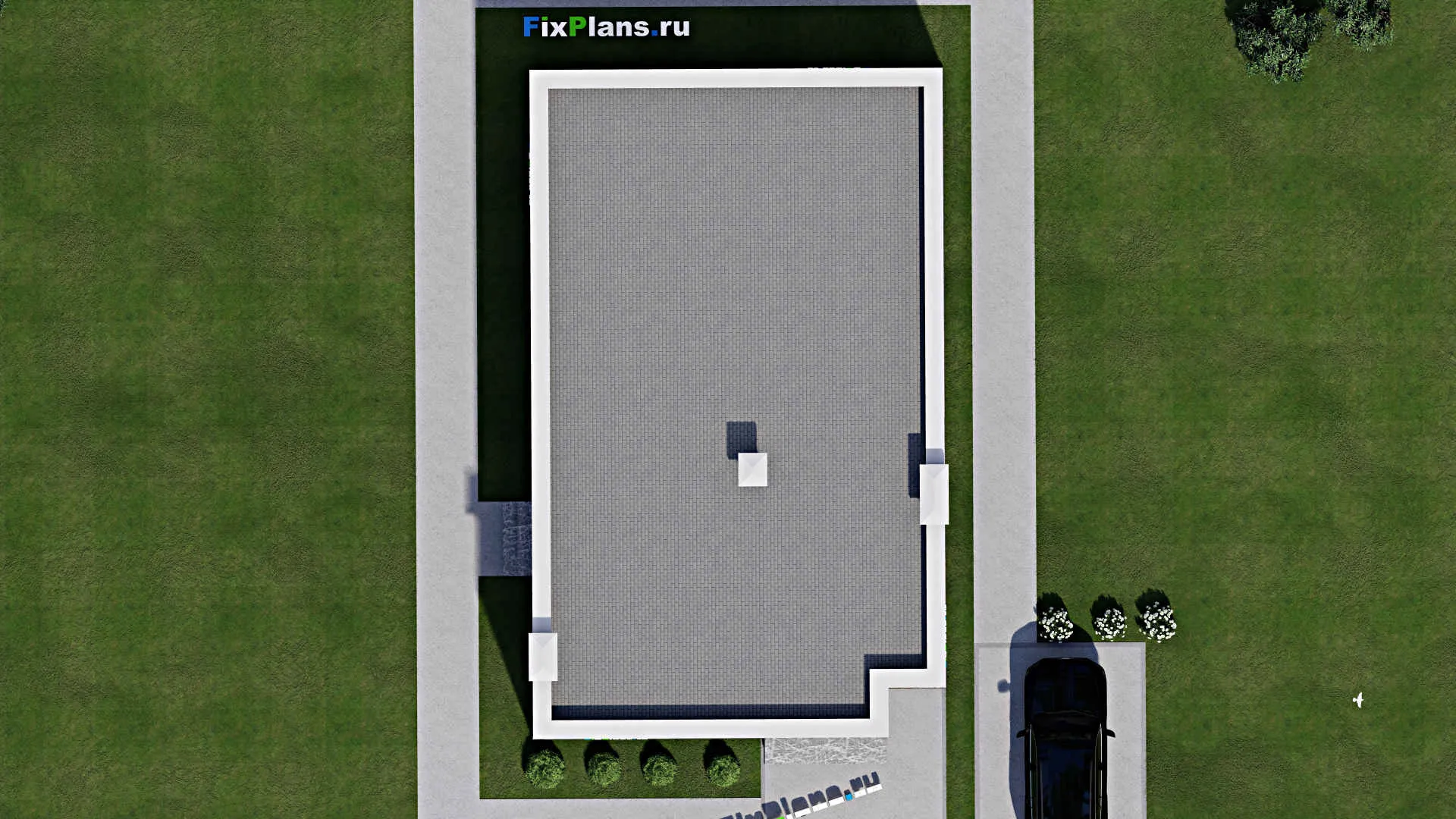 F-5750 - Проект одноэтажного дома 10 на 17, площадью 130 м² с 3 спальнями