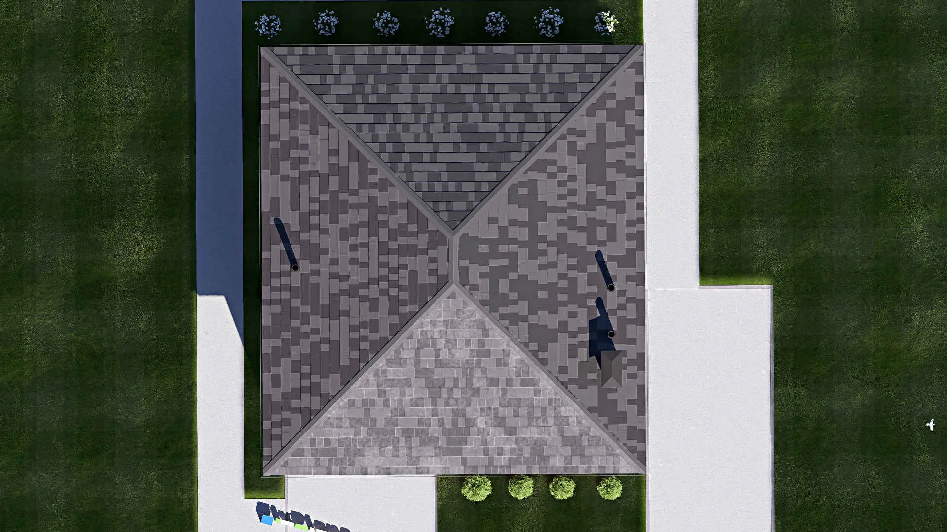 F-19520 - Проект двухэтажного дома 11 на 13, площадью 200 м² с балконом и 4 спальнями