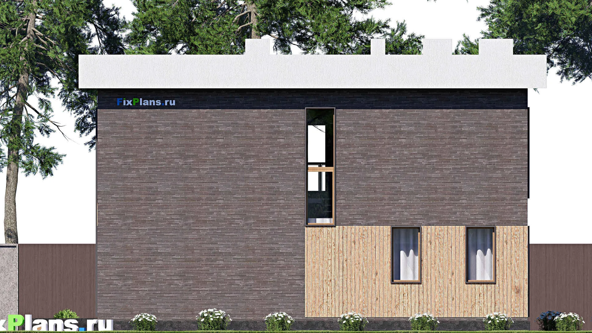 F-20276 - Планы двухэтажного дома 14 на 15, площадью 230 м² с террасой, балконом и 4 спальнями